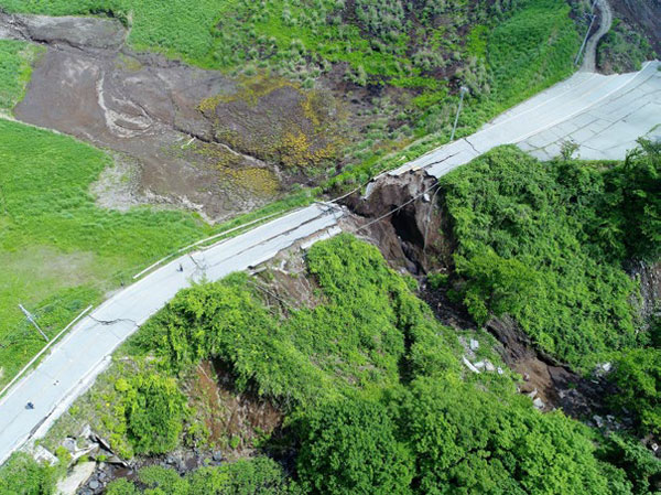 ドローン撮影 熊本地震